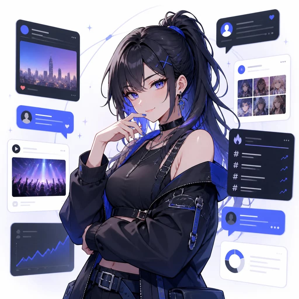 Grok 캐릭터 일러스트