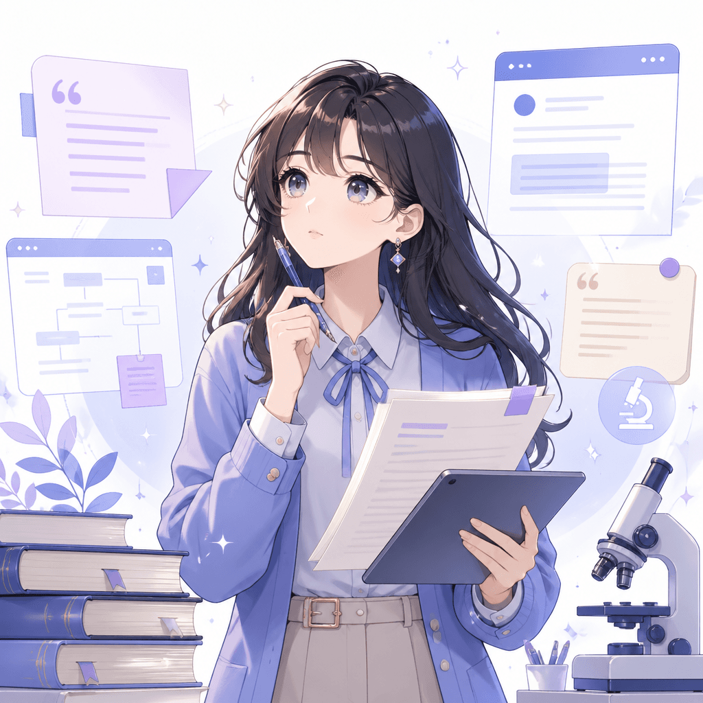 학생/연구자 AI 도구 추천 캐릭터 이미지