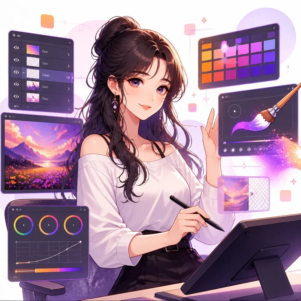 Adobe Firefly 캐릭터 일러스트