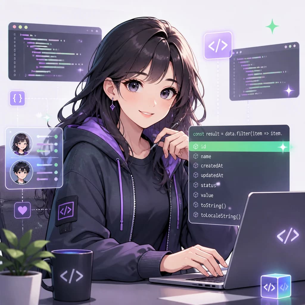 GitHub Copilot 캐릭터 일러스트