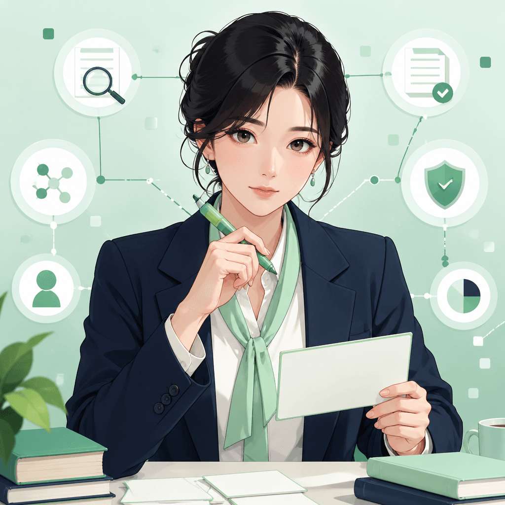 Liner 여성 캐릭터 일러스트