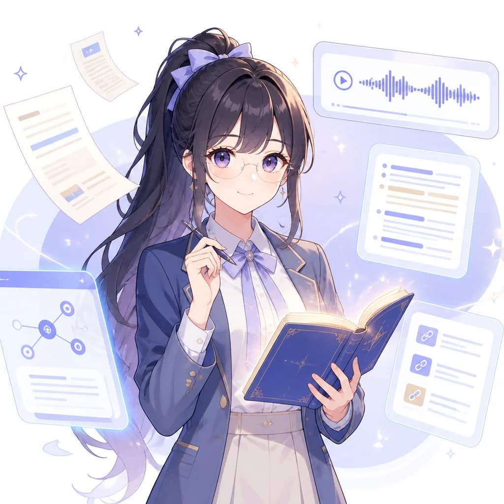 NotebookLM 캐릭터 일러스트